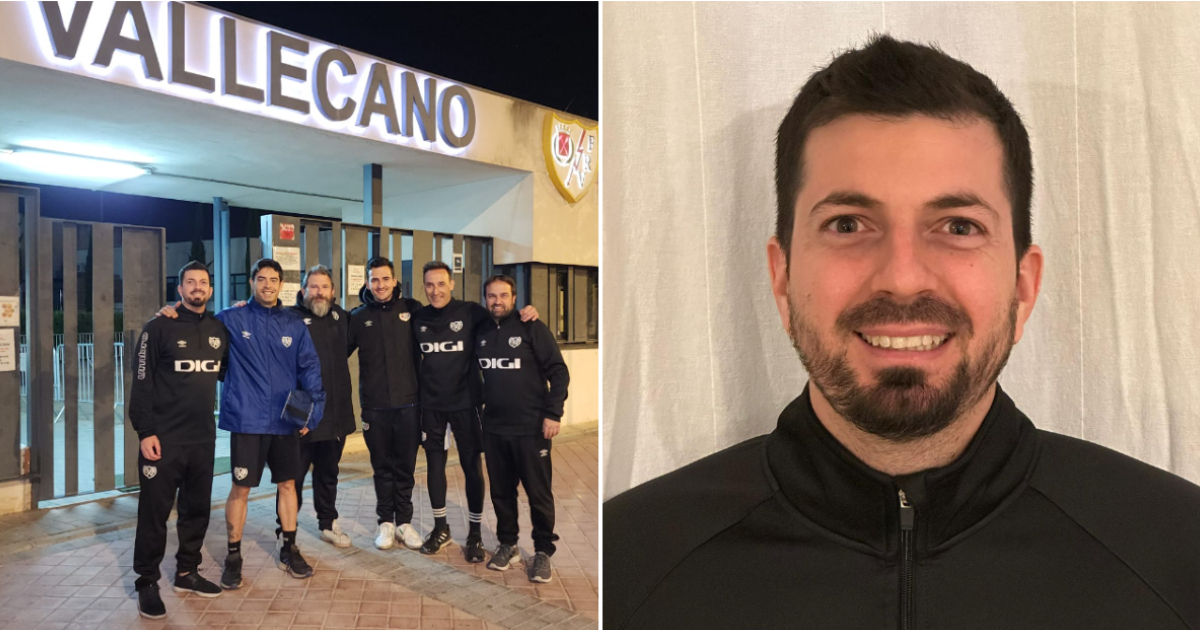 Jose Garbayo Rey, entrenador del club madrileño Rayo Vallecano femenino © Cortesía del entrevistado