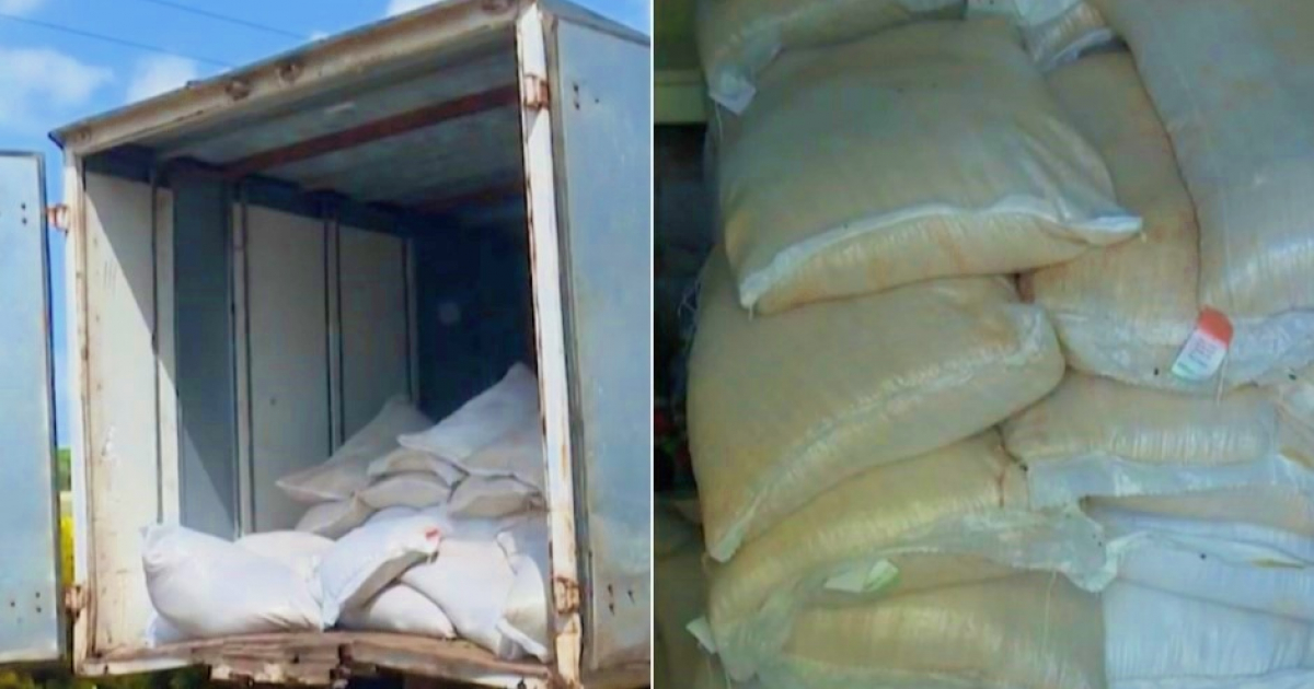 Camión con sacos de azúcar en Cuba (Imagen de referencia) © Collage Youtube/Canal Caribe
