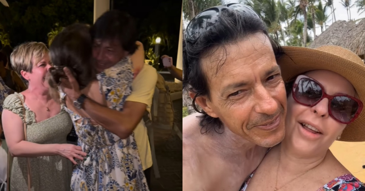Actress Dianlis Brito meets her brother in Punta Cana after 11 years without seeing each other