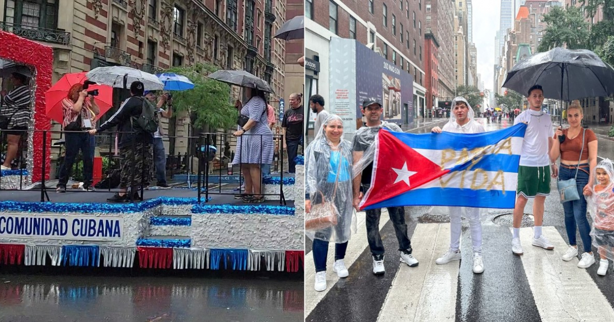 Desfile Cubano e Hispanoamericano de Nueva York © Twitter / NYPD Ceremonial Unit y Pablo Gomez