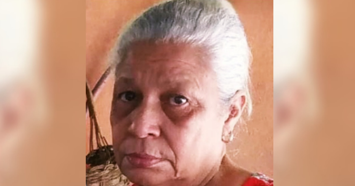 Cubana de 70 años desaparecida en Santiago de Cuba © Facebook/Cuscó Tarradell