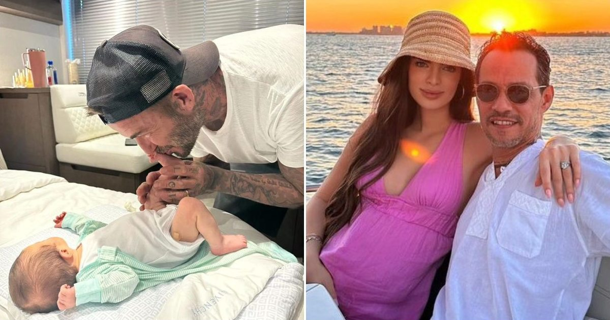 David Beckham conoció al bebé de Marc y Nadia © Instagram / Marc Antony y Nadia Ferreira
