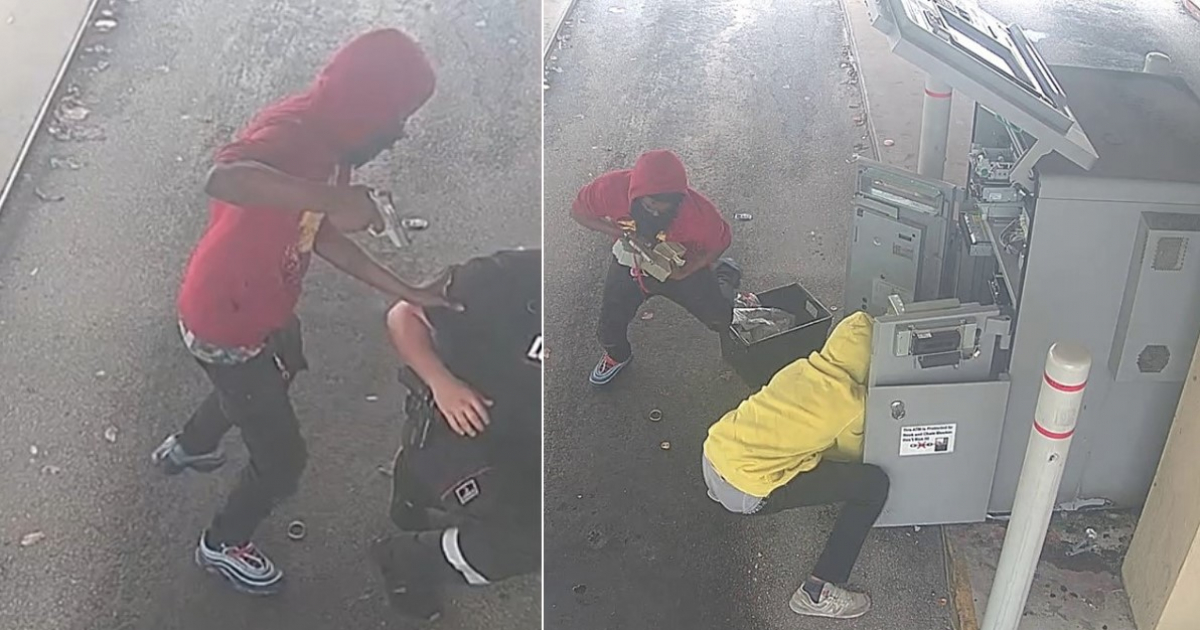 Ladrones en el momento del robo © Captura de video de cámara de seguridad