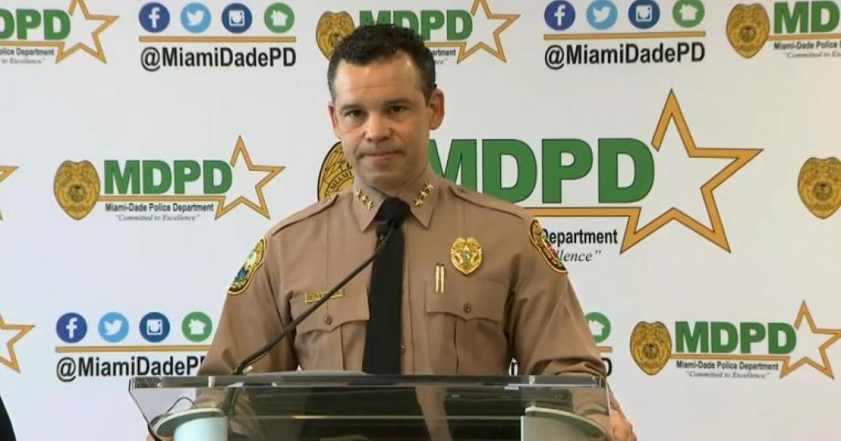 Freddy Ramírez, jefe de la Policía en Miami-Dade © Captura de video de YouTube de CBS Miami