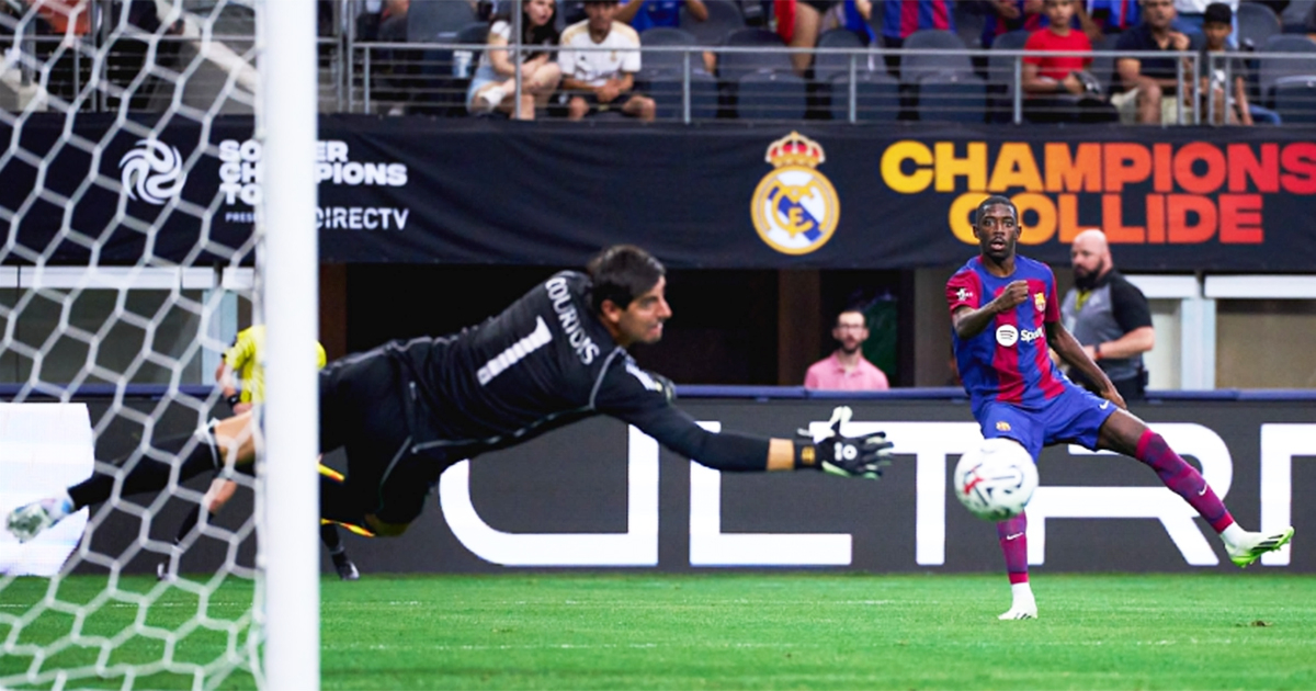 Dembelé abrió la cuenta prematuramente. © @FCBarcelona