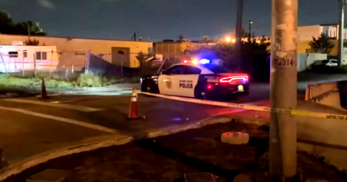 La policía de Miami-Dade en el lugar de los hechos © Captura de video / Local 10 News