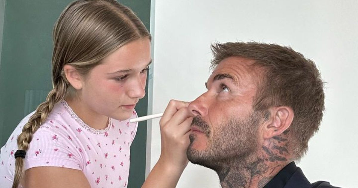 David Beckham y su hija Harper © Instagram / David Beckham 