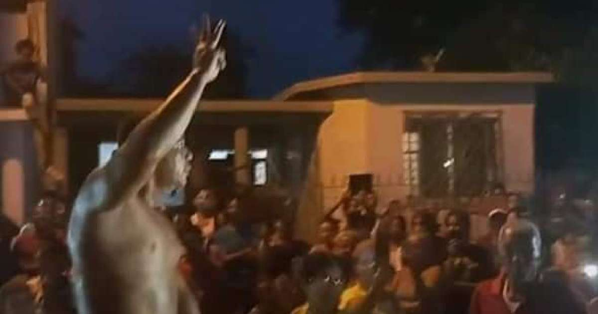 Protestas en Caimanera © Captura de video / Redes sociales