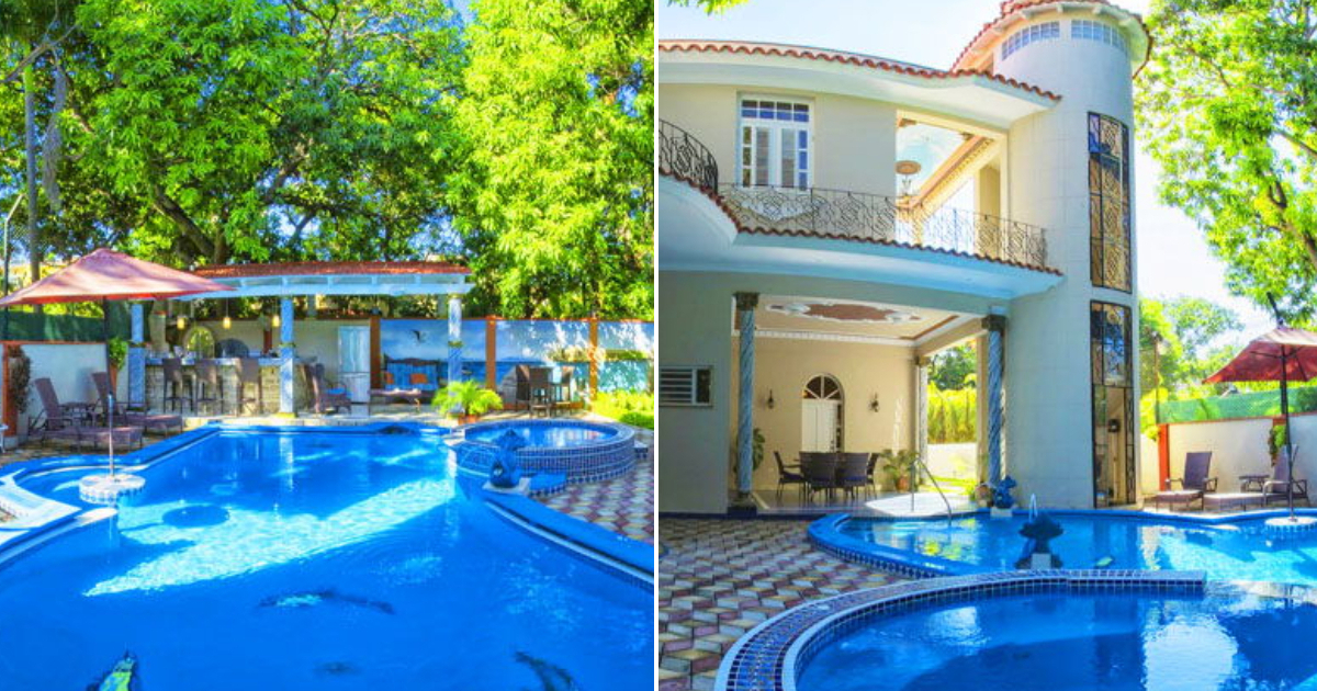 Casa con piscina de alquiler en Cuba © Collage CiberCuba / Revolico