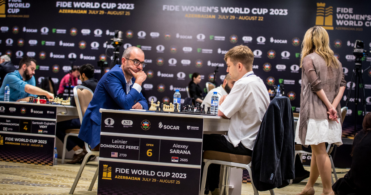  Leinier Domínguez en el match contra Sarana © FIDE/Flickr