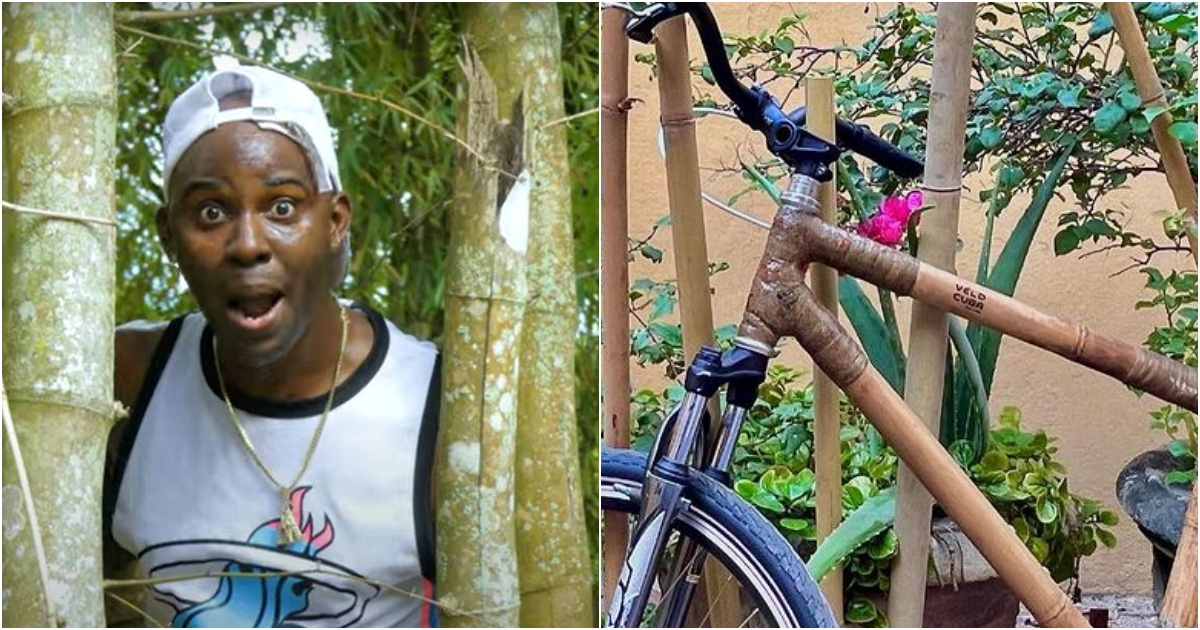 La Crema y la bicicleta de bambú en Cuba © YouTube / Instagram Veló Cuba