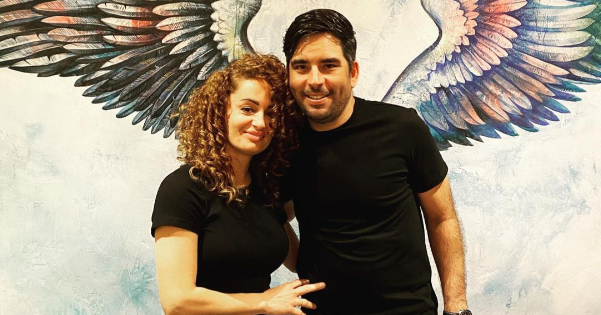 Luis Silva y su esposa Yari Martínez en una foto de principios de año © Instagram / Luis Silva