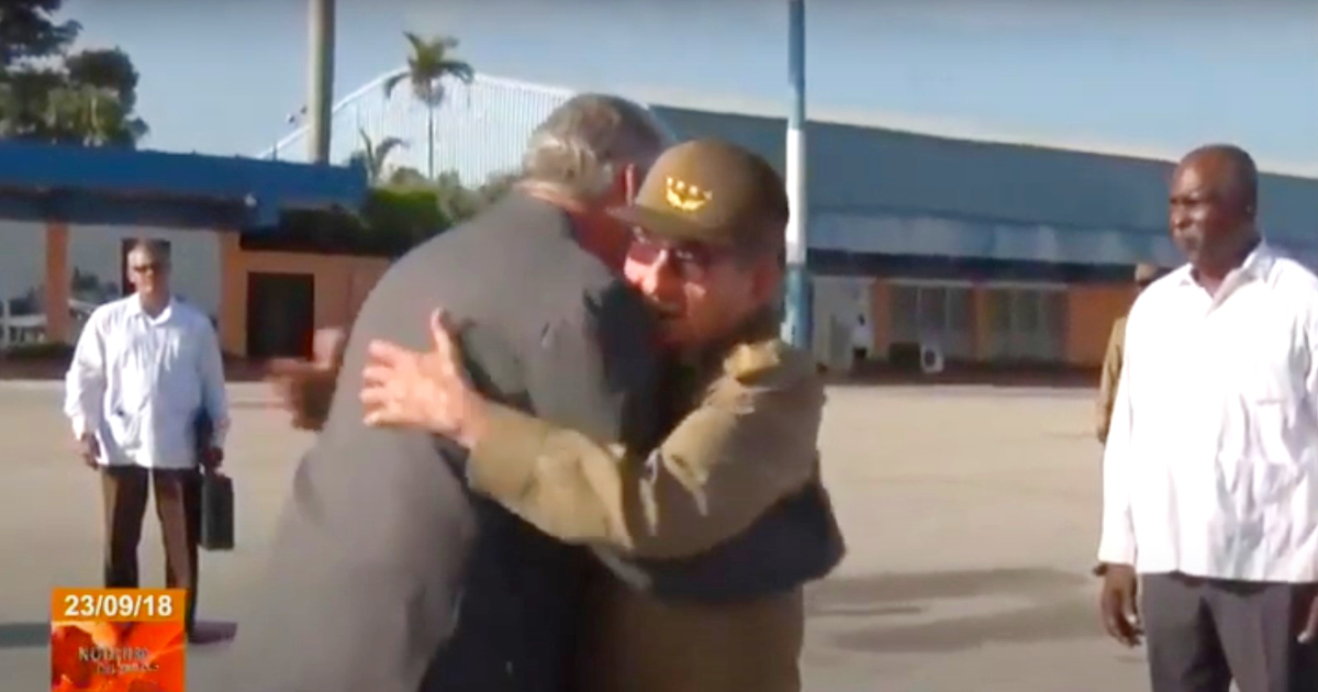 Raúl Castro despide al gobernante cubano en 2018 (imagen de archivo) © Captura de video YouTube / Canal Caribe