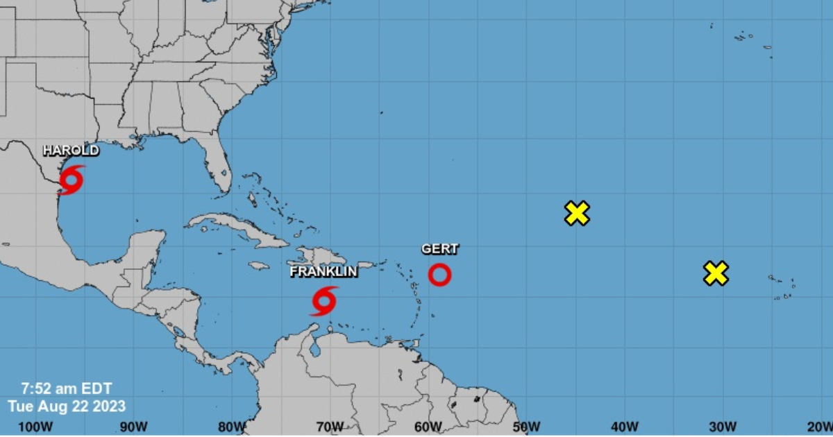 Tormenta tropical © Twitter / NHC