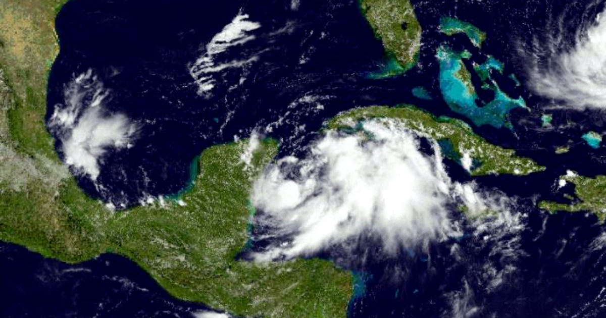 Imagen satelital de Idalia © cyclocane.com