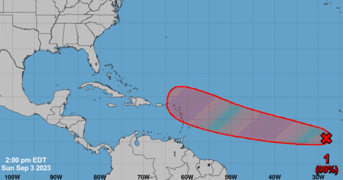 Onda tropical, cono de trayectoria © National Hurricane Center
