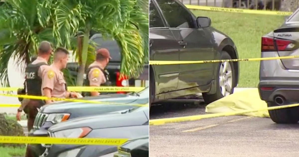 Estacionamiento en que ocurrió el terrible accidente © Captura de Univision Miami