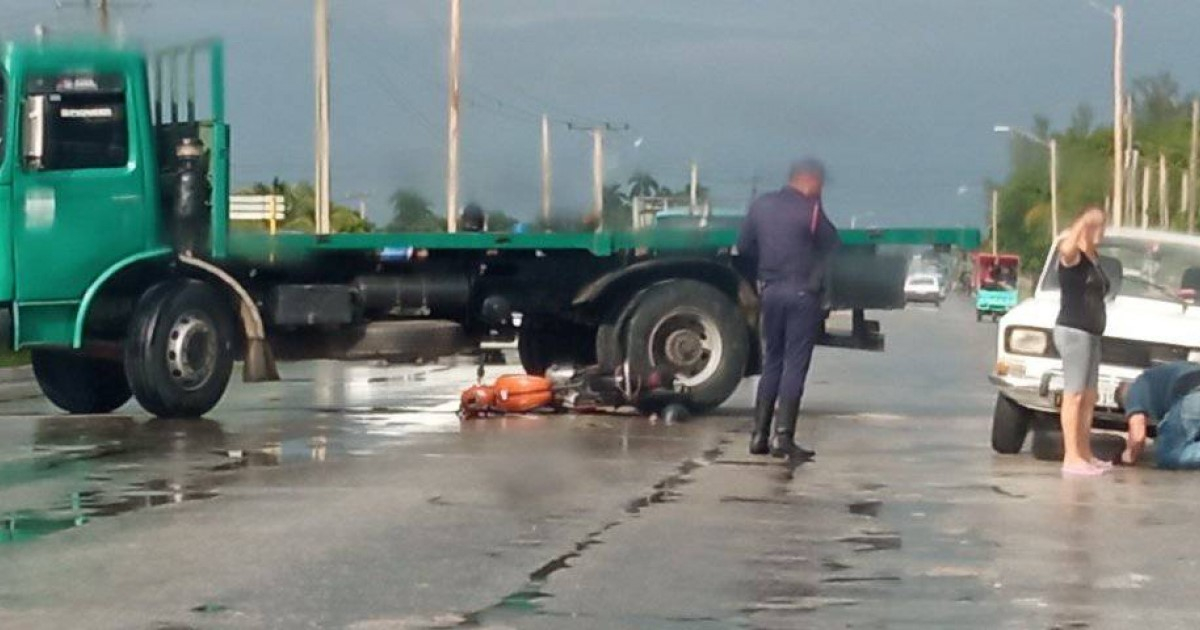 Lugar donde se produjo el choque © ACCIDENTES BUSES & CAMIONES por más experiencia y menos víctimas! / Facebook / Nelson Cano