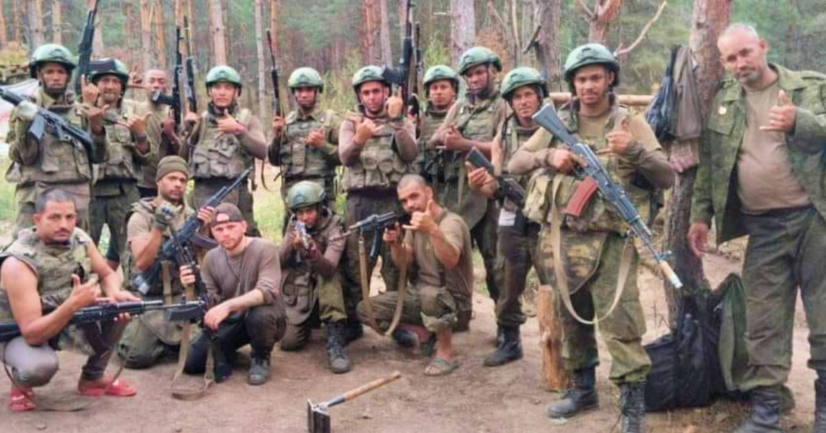 Mercenarios cubanos en Ucrania © Redes sociales