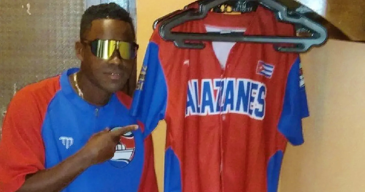 El pelotero cubano Yobanys Millán © Twitter/Francys Romero