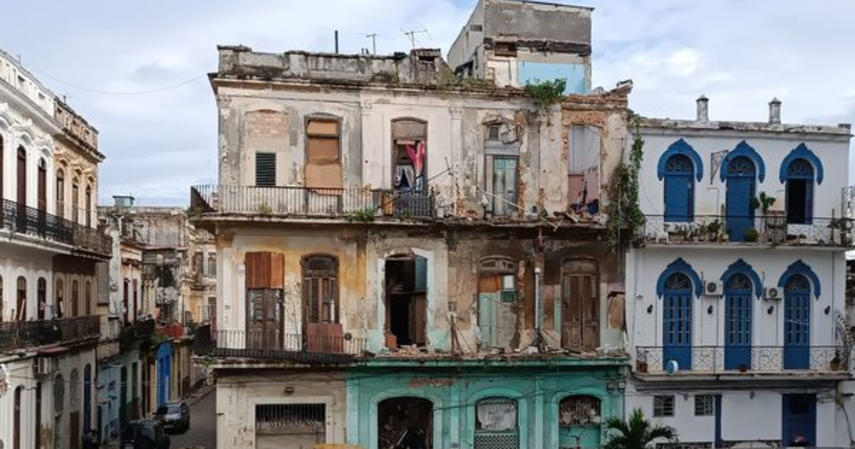 Derrumbe en La Habana © Facebook / Lázaro Manuel Alonso 