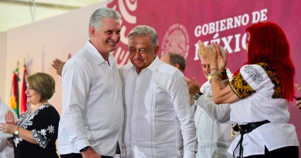 Gobernantes de Cuba y México © Twitter