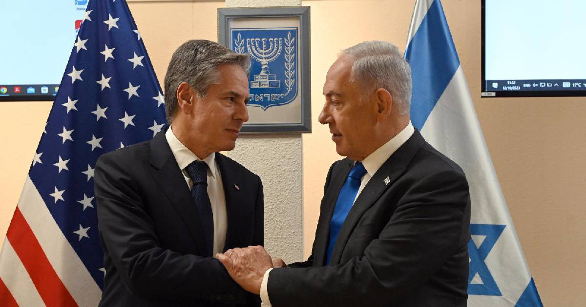 Antony Blinken y Benjamín Netanyahu © Benjamín Netanyahu / Twitter