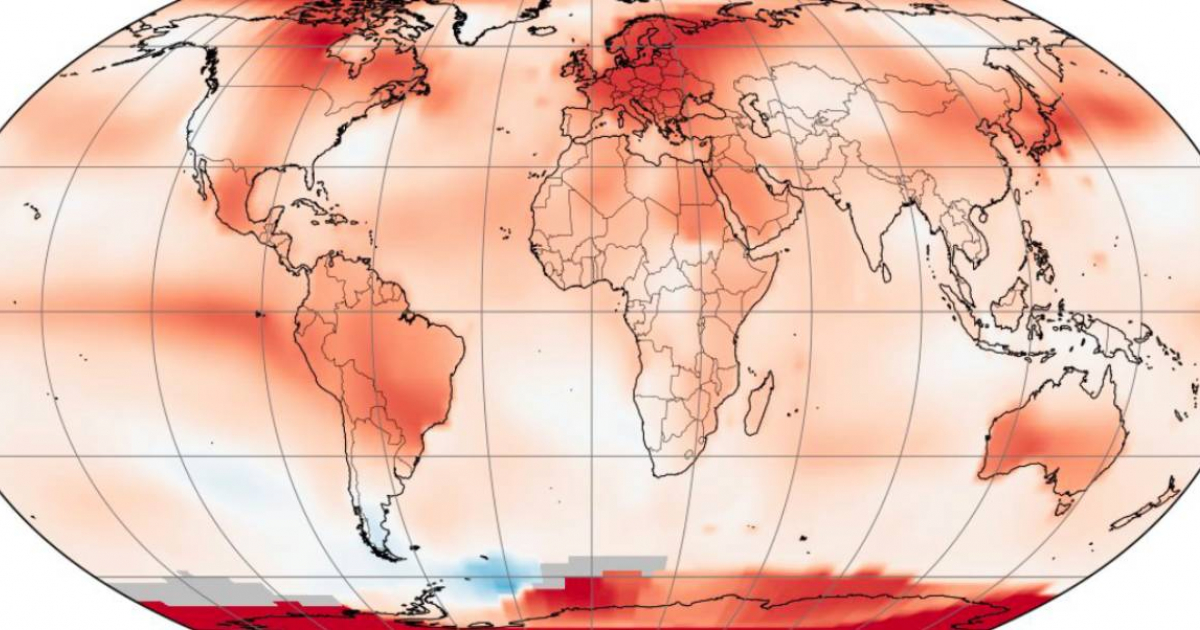 Temperatura de Septiembre según la NASA © NASA Earth / X