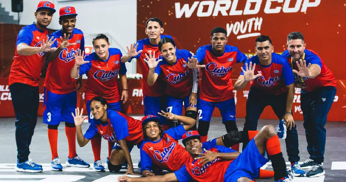 Equipo Cuba juvenil de Baseball5 © Prensa Latina