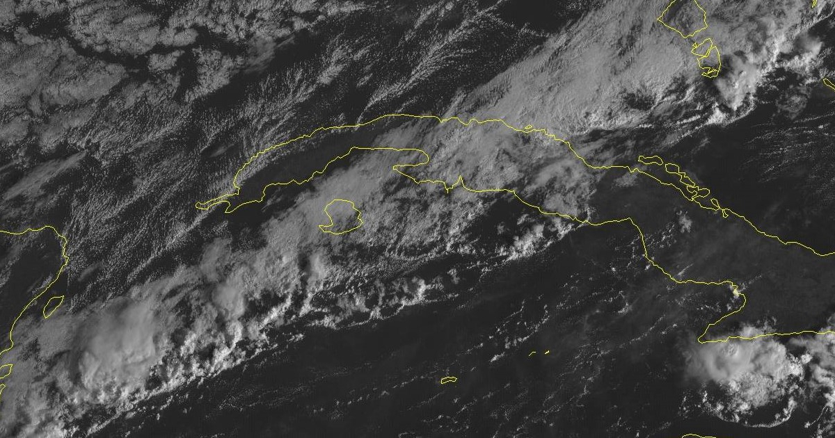 Masa de aire frío sobre Cuba © Frank Fernández Castañeda / Facebook