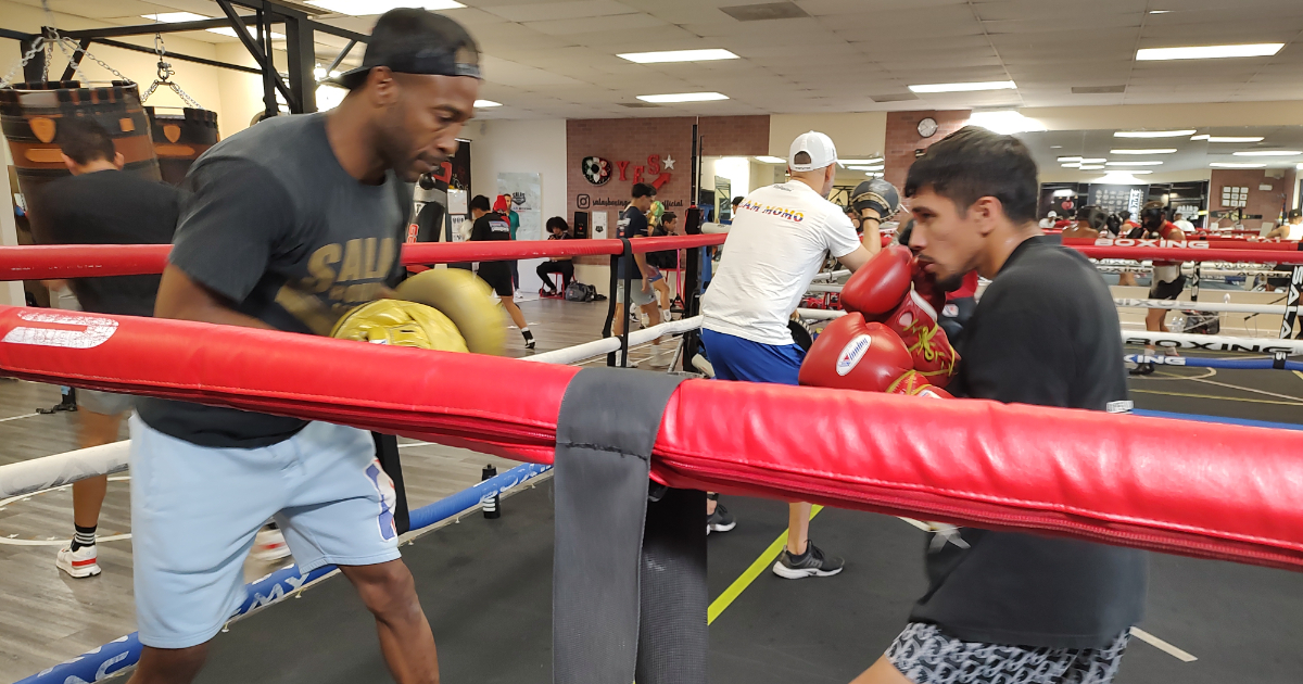 Yanier Lescaylle en Salas Boxing Academy © Cortesía del entrevistado