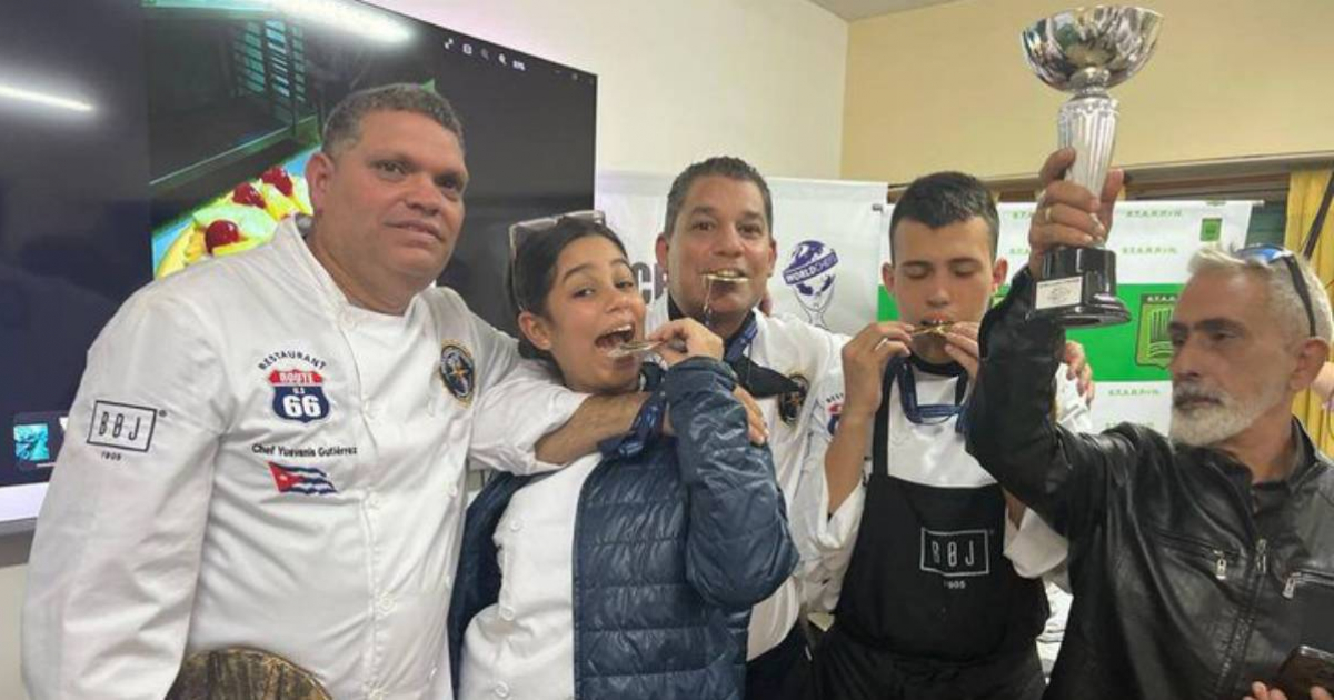 Equipo Cuba de Chefs en Copa Continental de Cocina Claudio Ferrer © Facebook Kevin Pérez Rivero