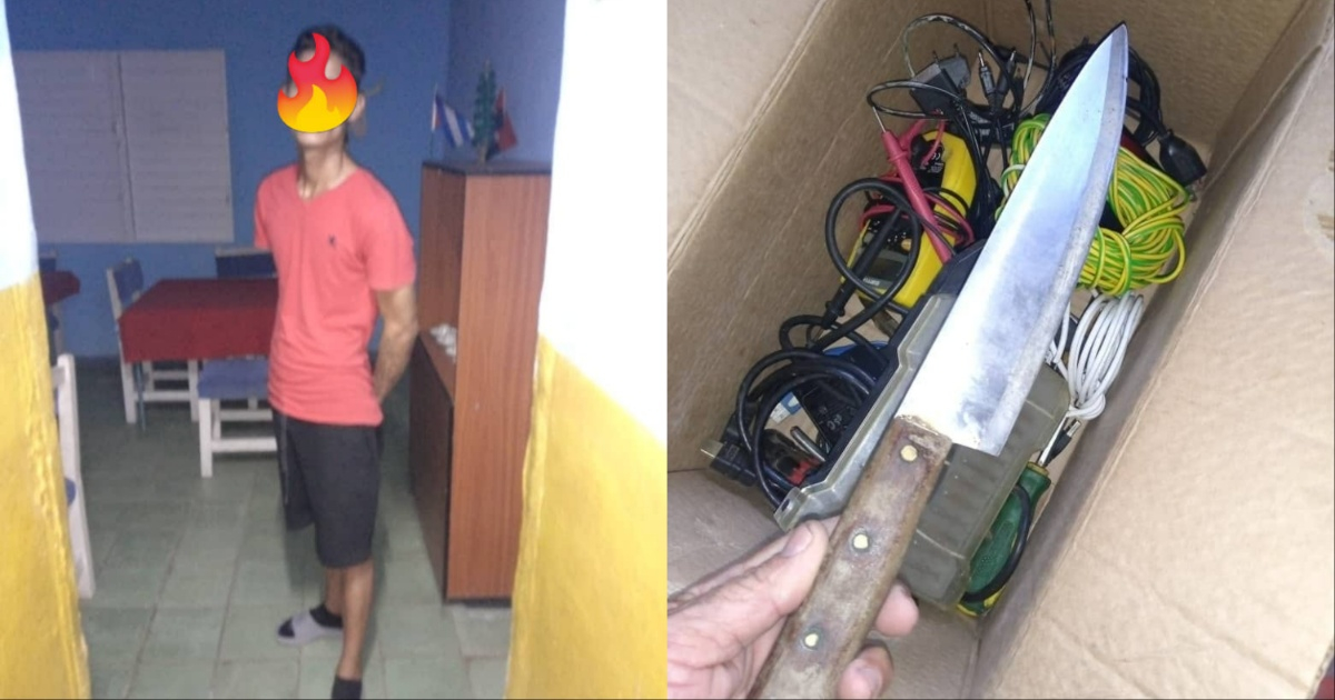 Joven cubano detenido tras robo © Facebook / El Cubano Fiel