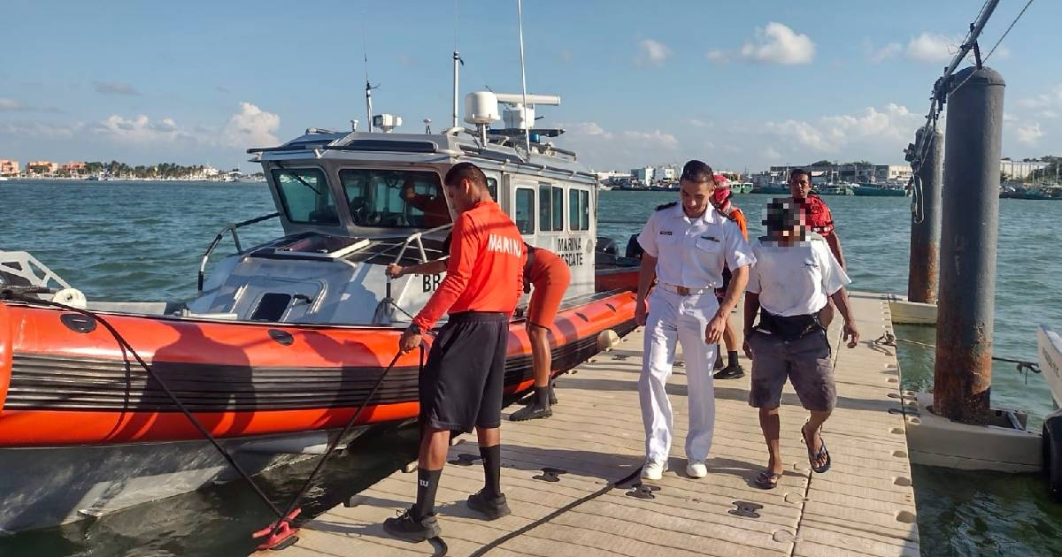 Rescate de migrantes cubanos © Diario de Yucatán