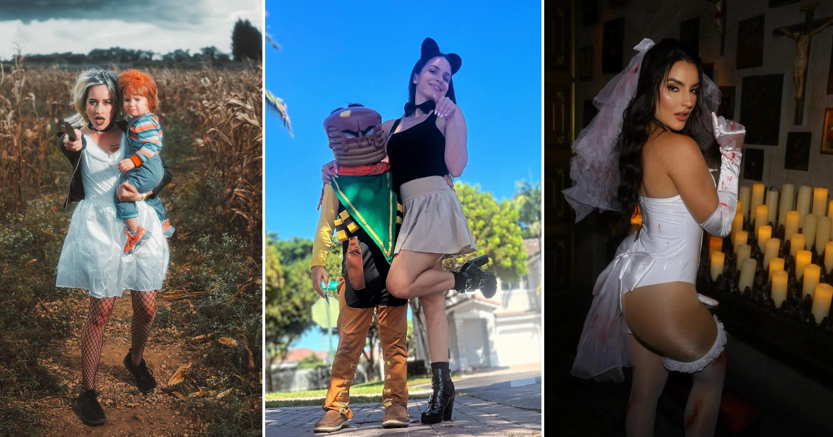 Famosos cubanos se disfrazaron por Halloween © Collage / CiberCuba