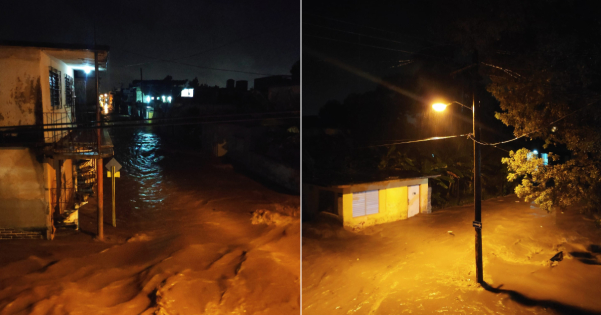 Imágenes de las inundaciones en Holguín © Facebook / Liván Espinosa