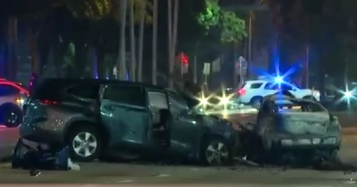 Accidentes en Miami Gardens © Captura de video de YouTube de AmericaTeVeCanal41