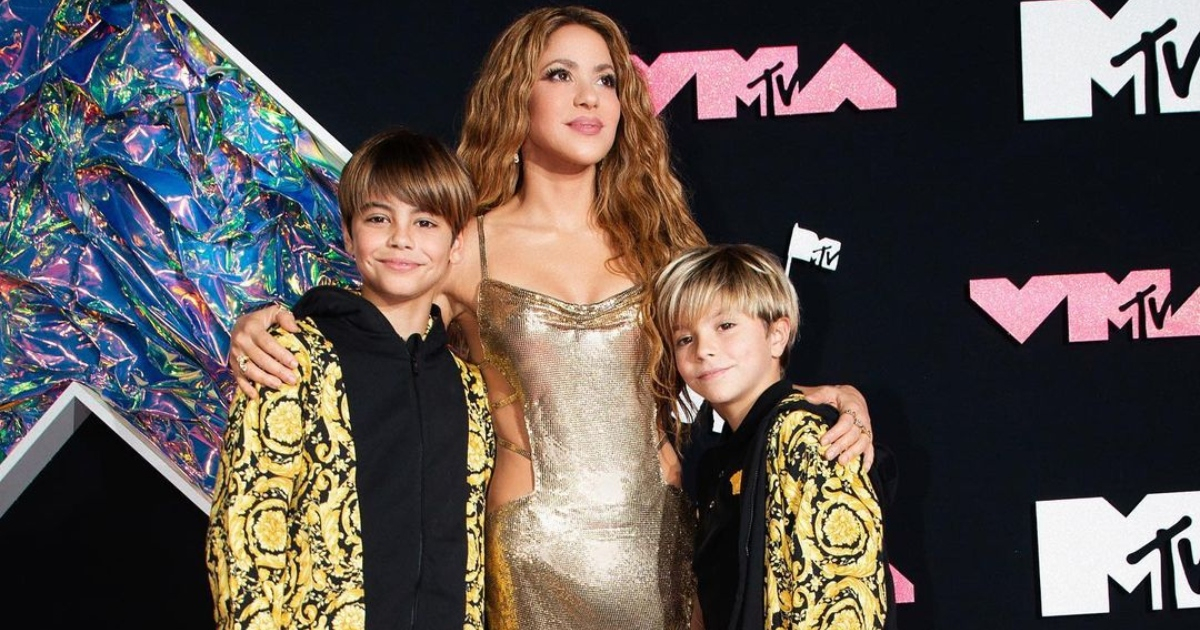 Shakira con sus hijos © Instagram / Shakira