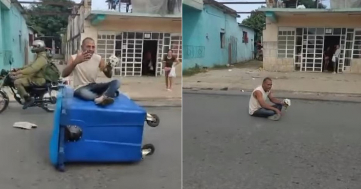 Cubans protest alone in the middle of the street in Bauta: “Let us not endure any more misery”