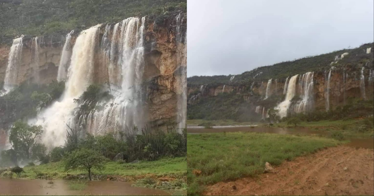 Stunning images of waterfalls in Guantanamo after heavy rains