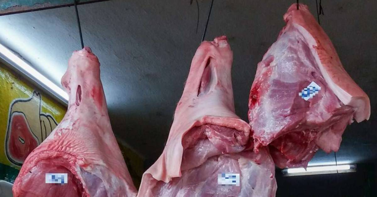 Venta de carne de cerdo en Cuba © CiberCuba