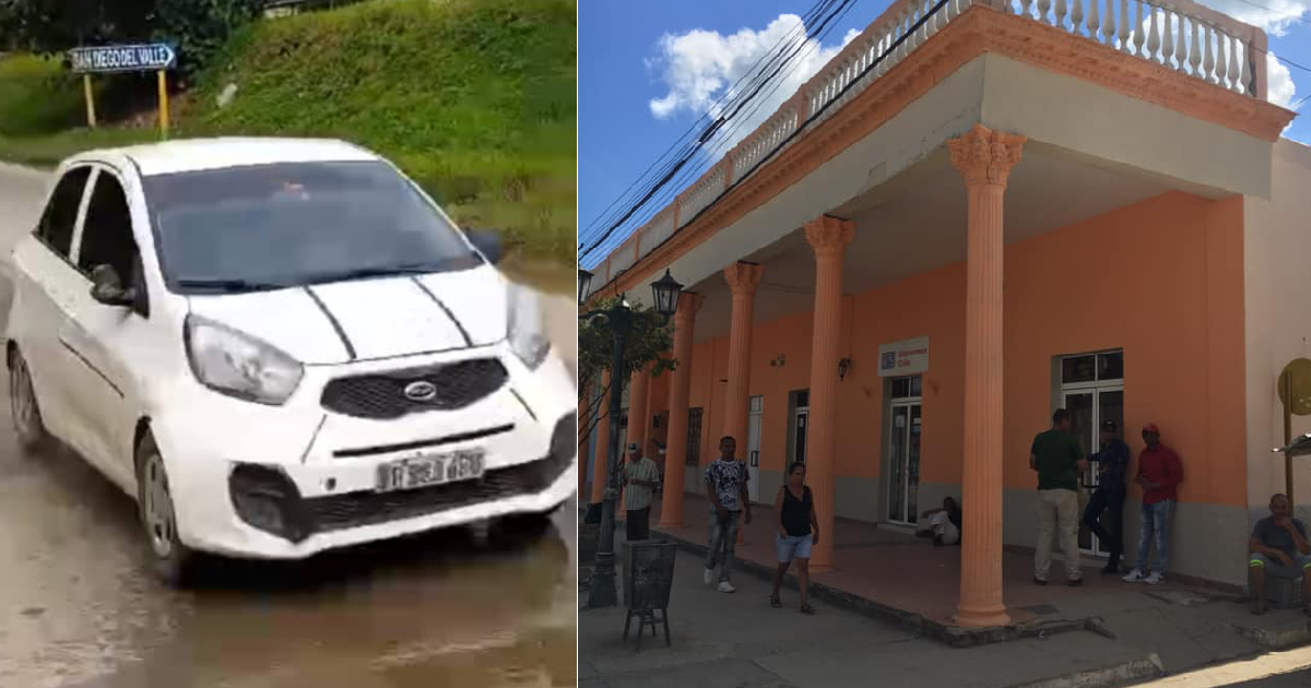 Auto involucrado en asalto y Santo Domingo (imagen de referencia) © Facebook/Gloria Muñoz y El Laurel Dominicano-Villa Clara-Cuba