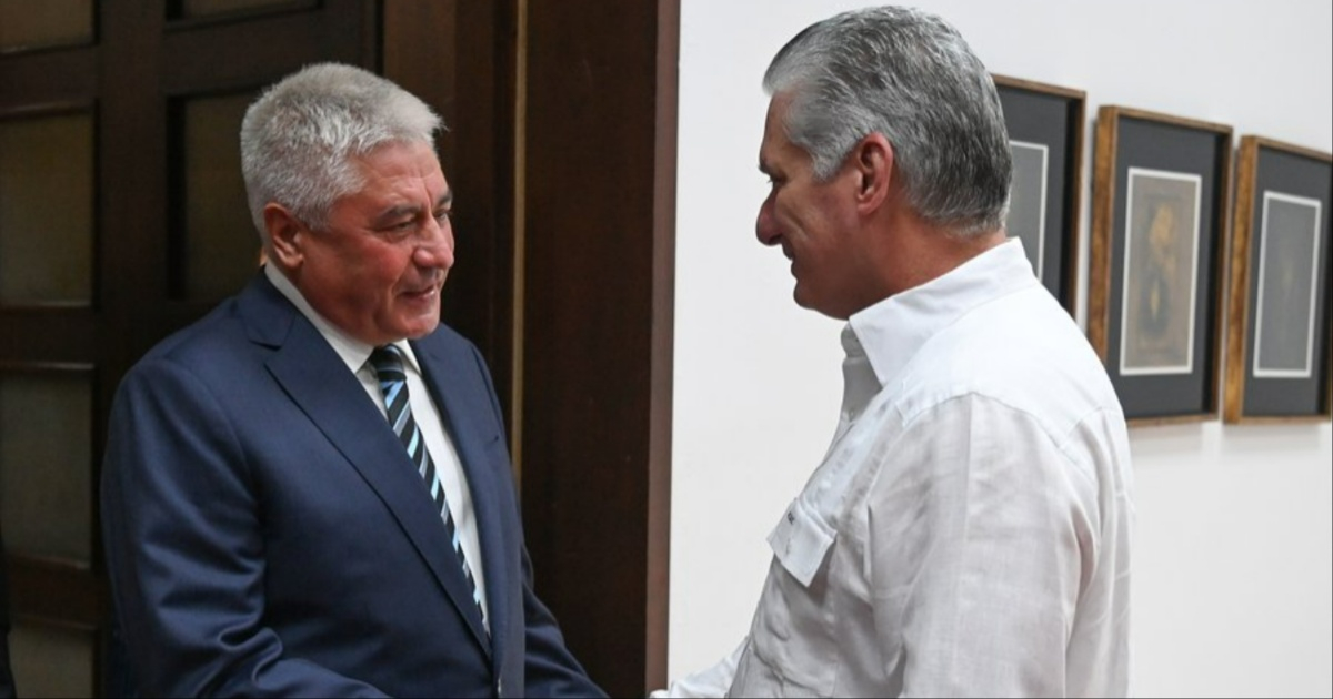 Díaz-Canel y Vladímir Kolokóltsev © X / Presidencia de Cuba