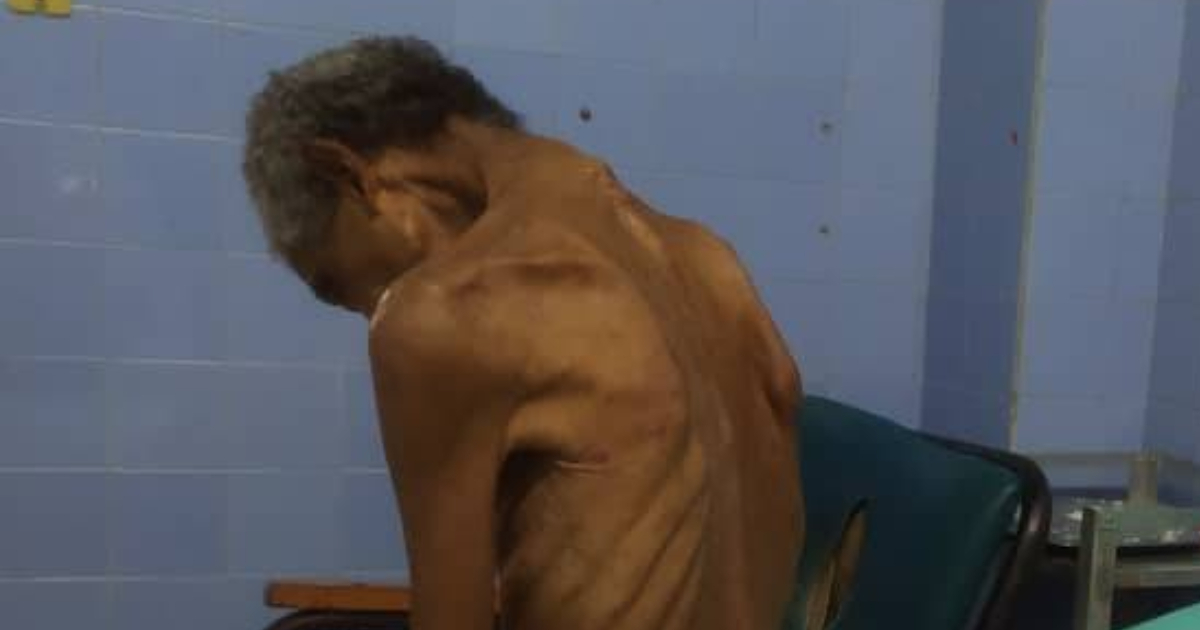 El anciano cubano que permanece ingresado solo en el Hospital Saturnino Lora © Facebook/Bazar Santiago de Cuba