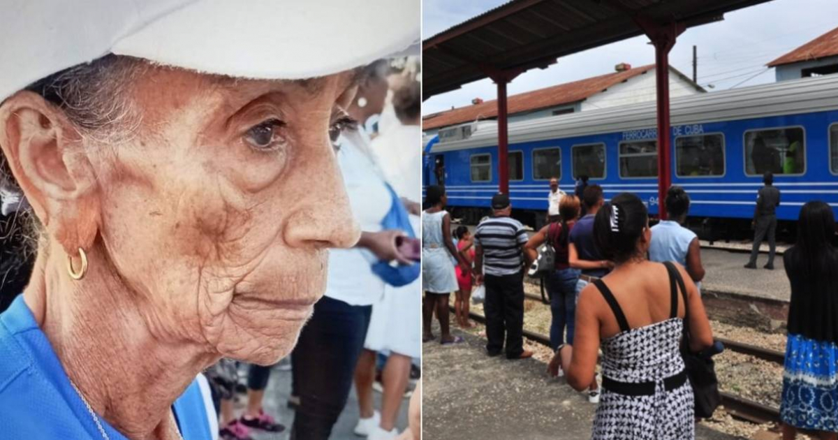 Anciana desaparecida / Estación de trenes de Guantánamo © Facebook Miguel Noticias