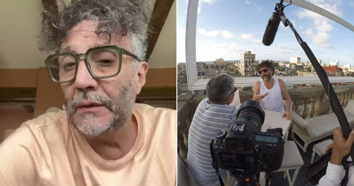 Vito Baez speaks after censorship of documentaries at the Havana Film Festival
