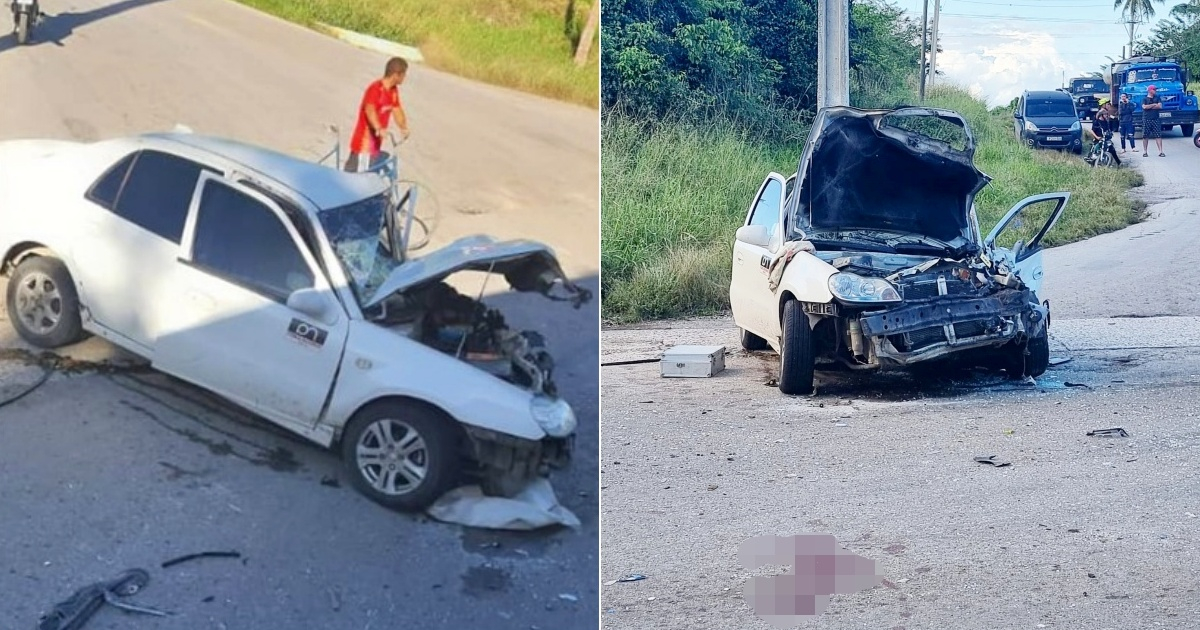 Uno de los vehículos implicados en el siniestro © Collage Captura de Facebook/Accidentes Buses & Camiones