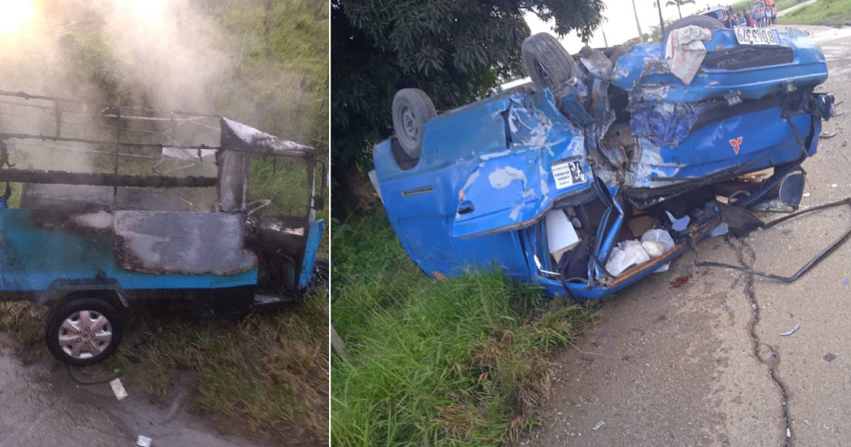 Accidente de tránsito en Placetas, Villa Clara © Facebook/Ernesto Quevedo