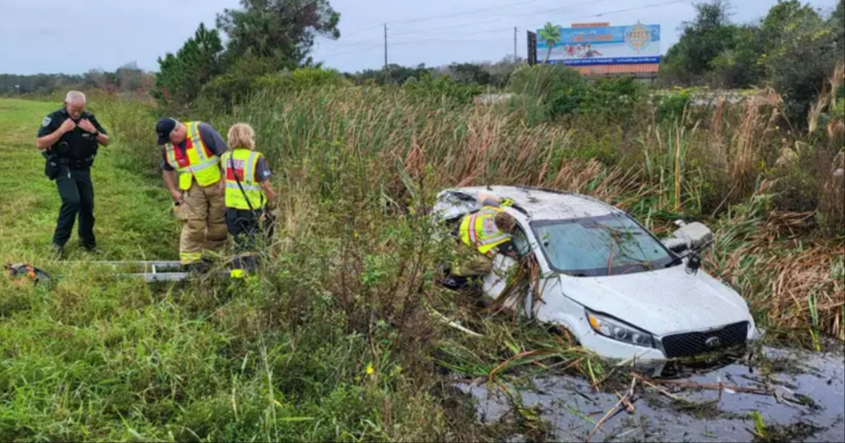 Imagen del rescate © Volusia Sheriff's Office