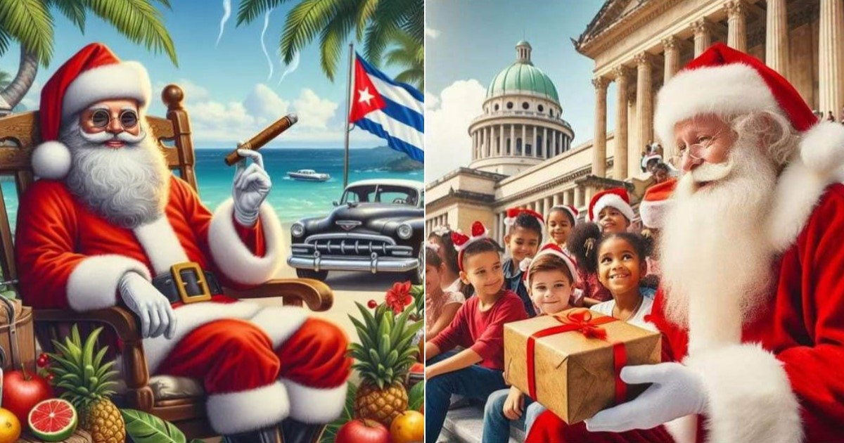 Publicidad de Havanatur con Papá Noel © Havanatur SA / Facebook